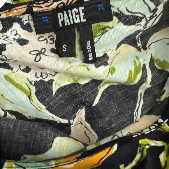 PAIGE Meera Ruffle Fit & Flare Dress Kona Floral Size Small - Picture 5 of 10